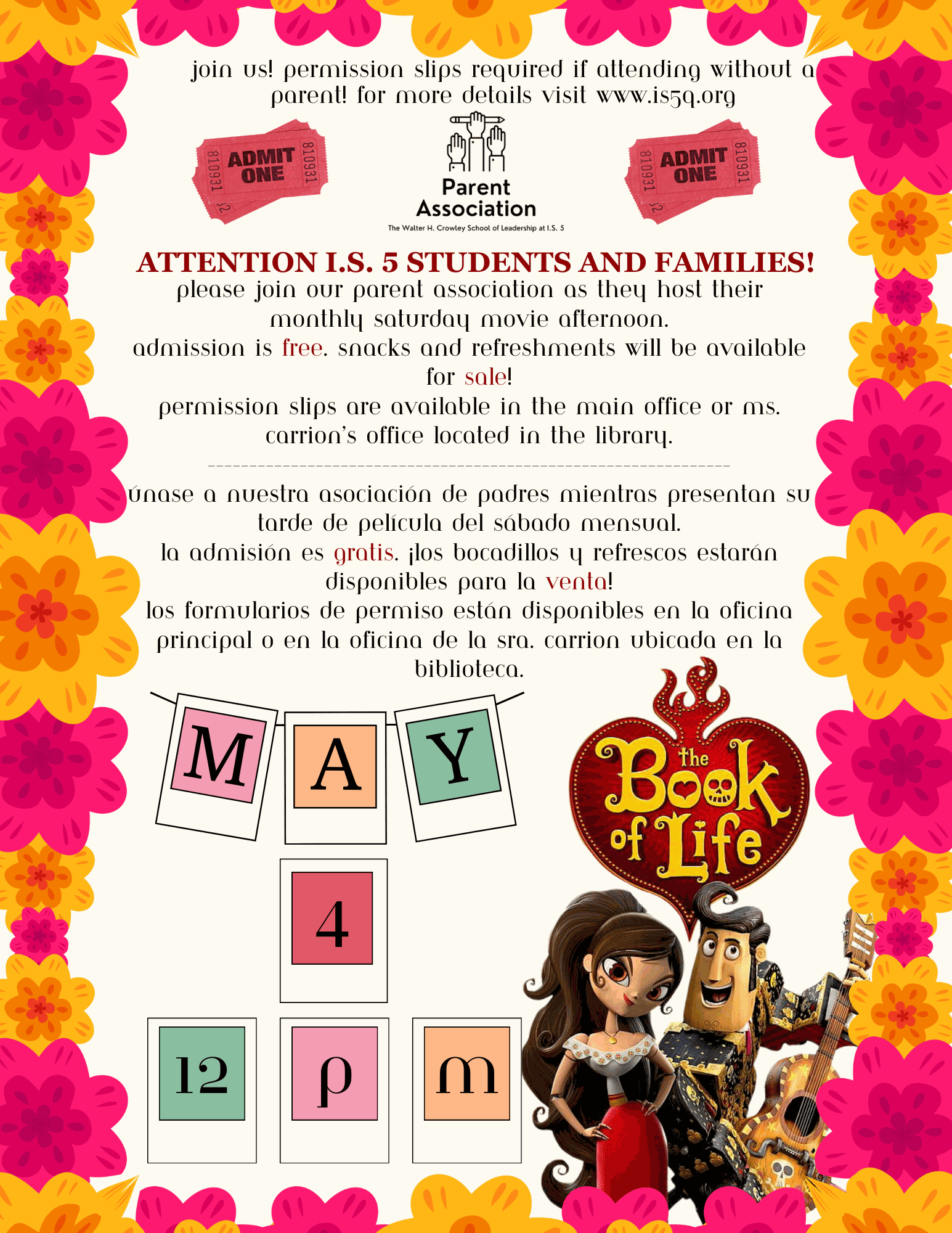 May Movie Flyer