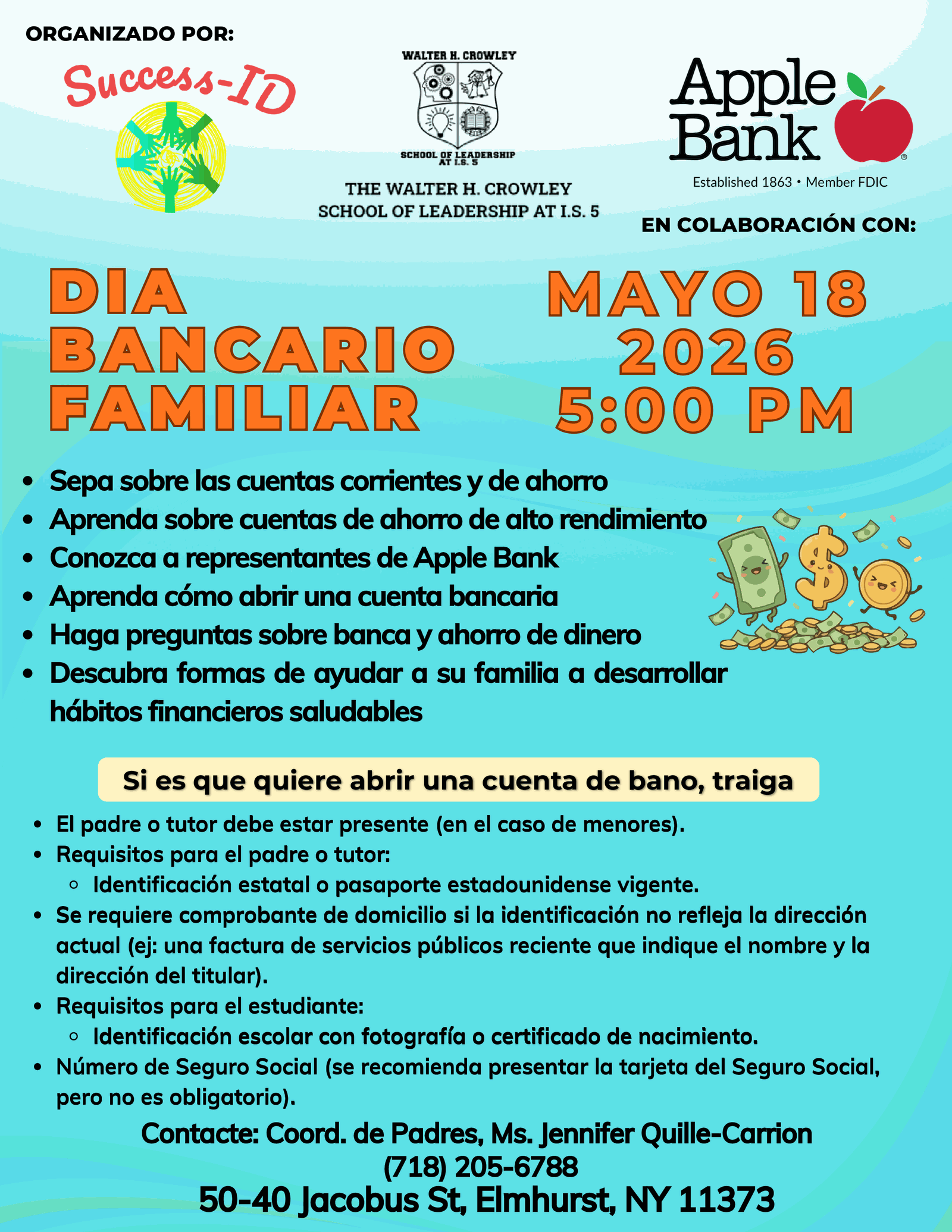 Success ID banking flyer (spanish)