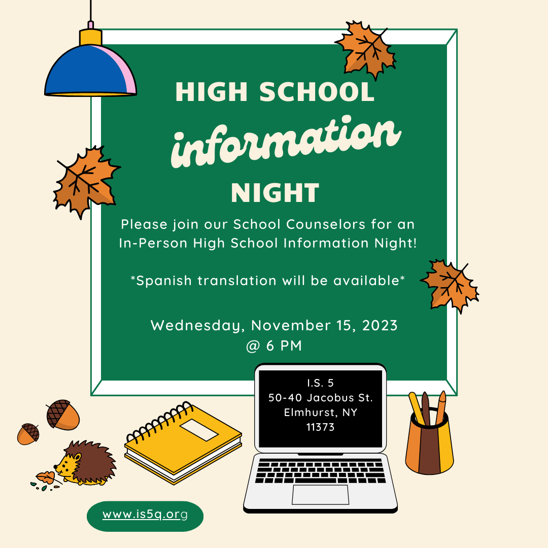 In-Person HS Information Night Flyer